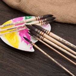 Professional Natural Squirrel Hair Brushes Thick Hair For Watercolor